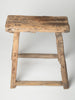 Antique Rustic Elm Stool Number 9