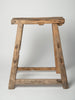 Antique Rustic Elm Stool Number 9