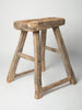 Antique Rustic Elm Stool Number 10