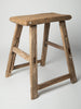 Antique Rustic Elm Stool Number 11
