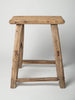 Antique Rustic Elm Stool Number 11