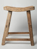 Antique Rustic Elm Stool Number 12