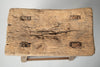 Antique Rustic Elm Stool Number 12