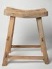 Antique Rustic Elm Stool Number 12