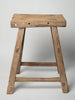 Antique Rustic Elm Stool Number 13