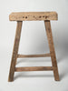 Antique Rustic Elm Stool Number 13