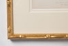 Antique 19th Century Fern Prints in bespoke gilt bamboo frames