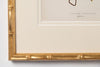 Antique 19th Century Fern Prints in bespoke gilt bamboo frames