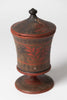 Antique 19th Century Swedish Folk art lidded pot