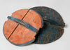Antique 19th Century Swedish wooden grain tub lids