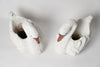 Pair Vintage Garden Swan Planters