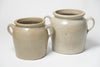 Pair Vintage Burgundy Confit Pots with ears