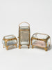 Collection Antique French Bevelled Glass Caskets