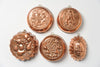 Collection Vintage Copper Pie and Jelly Moulds