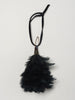 Vintage Plume Decorations on black ribbon