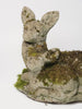 Vintage Reconstituted Stone Deer and Fawn Statues