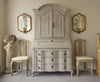 Amazing Antique French Mirrored Girondelles with foxed glass