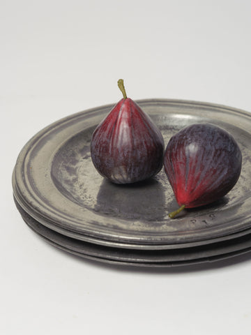 Collection Antique Pewter Plates