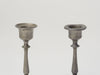 Pair Small Antique Pewter Candlesticks