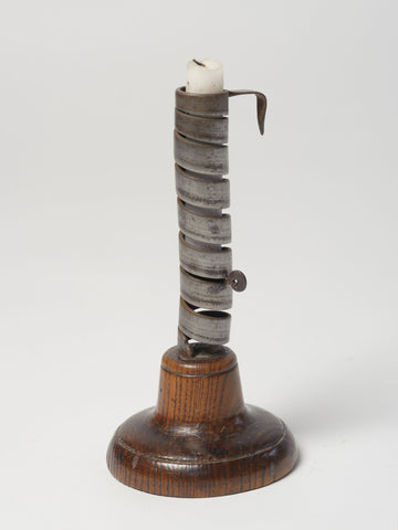 Antique French Rat de Cave Candleholder