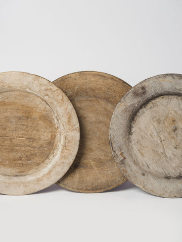 Collection Antique 18th Century Swedish Wooden Plates