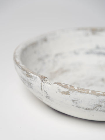 Antique Swedish painted root bowl