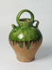 Vintage French Green glaze Olive Oil Jug/Pot