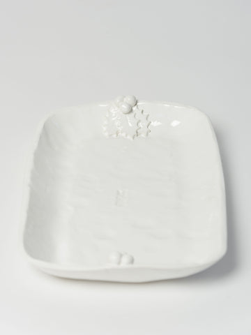 Marigold and lettice holly berries oblong platter