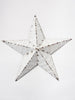 Amish Tin Barn star, painted white