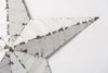 Amish Tin Barn star, painted white