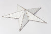 Amish Tin Barn star, painted white