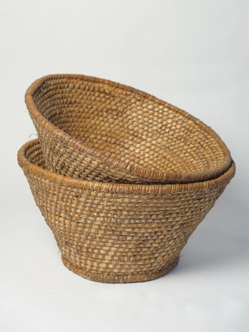 Antique Hungarian Woven Baskets