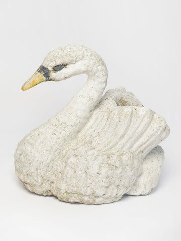 Antique French Swan Planter