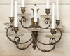 Pair Antique Italian Wall Candelabras