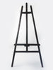 Large Antique French Wooden Tripod Easel with original black paint