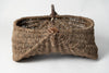 Collection Vintage French handwoven walnut baskets