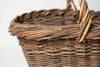 Vintage French handwoven straw basket