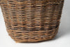 Vintage French handwoven straw basket