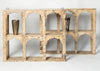 Reclaimed Indian 6 arched wall shelf unit