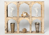 Reclaimed Indian 6 arched wall shelf unit