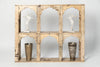 Reclaimed Indian 6 arched wall shelf unit