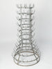 Antique French Galvanised zinc bottle dryer /Herisson