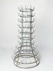 Antique French Galvanised zinc bottle dryer /Herisson