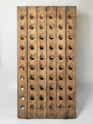 Vintage French Oak Champagne Riddling rack