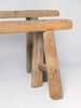Rustic antique chinese elm wood pig benches