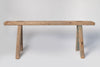 Rustic antique chinese elm wood pig benches