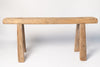 Rustic antique chinese elm wood pig benches