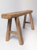 Rustic antique chinese elm wood pig benches