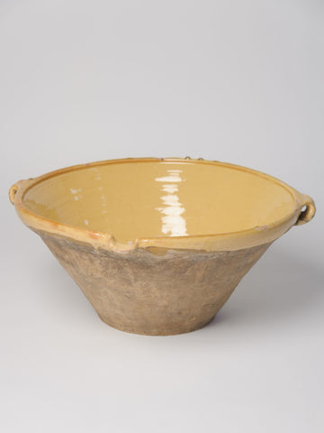 Antique French Yellow Tian Bowl