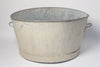 Huge Vintage French Galvanised bath planter